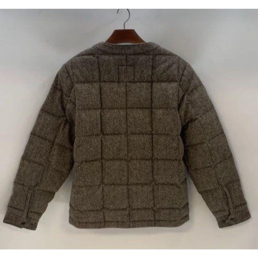 NEW $498 Todd Snyder New York Brown Tan Quilted Wool Cardigan Jacket Coat - Picture 12 of 13